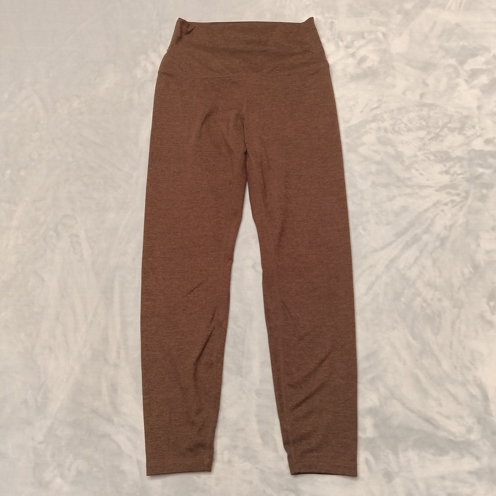 Quince Leggings Womens S Brown Ultra Stretch High Rise Yoga Pants Activewear
